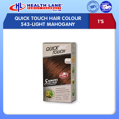 QUICK TOUCH HAIR COLOUR 543-LIGHT MAHOGANY